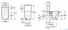 Roca Ona Rimless WC kompakt Czarny Mat A342687080/A341680080/A801E12081